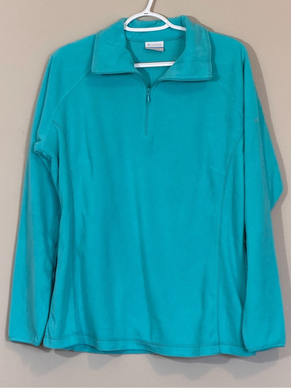 Columbia Women's Teal Quarter-Zip Fleece Pullover